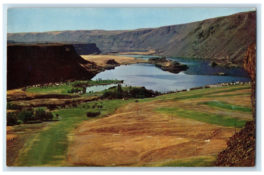 c1960s Sun Lakes State Park Grand Coulee Dam Gant Washington WA Trees Postcard