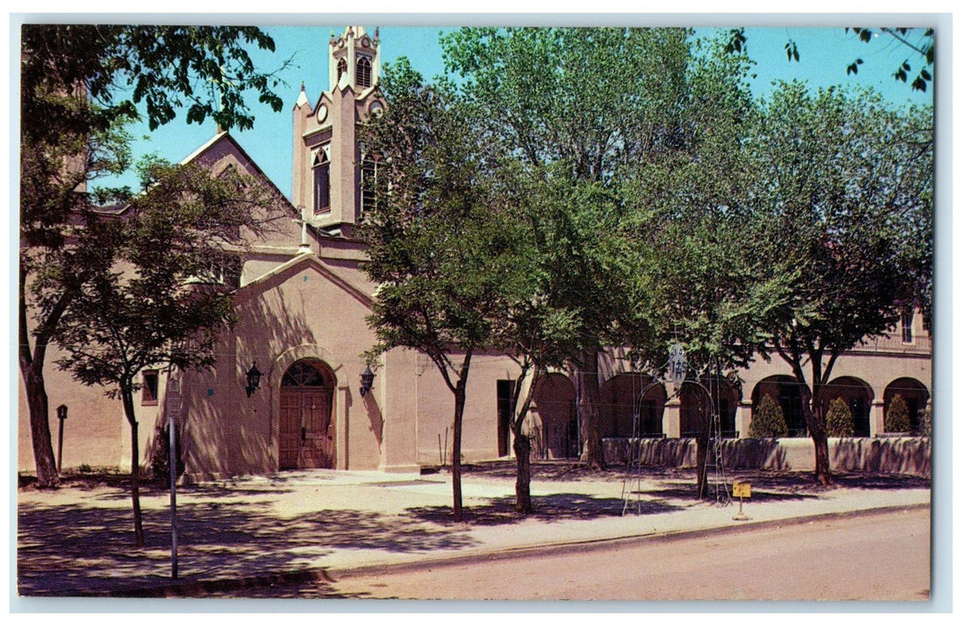 c1950's Church Of San Felipe De Neri Building Albuquerque New Mexico NM Postcard