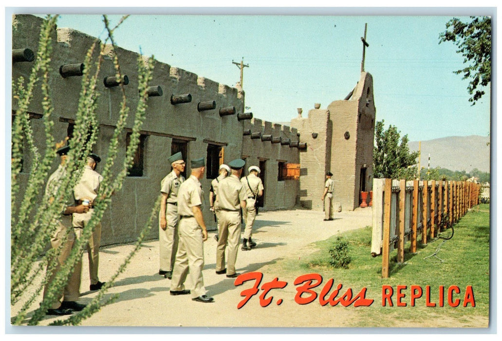 c1960's The Replica Of Old Fort Bliss Replica El Paso Texas TE Unposted Postcard