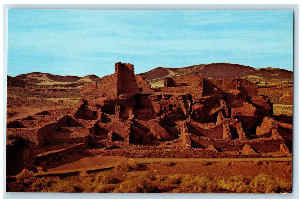 c1950's Wupatki Ruin Southern Portion Scenic View Flagstaff Arizona AZ Postcard