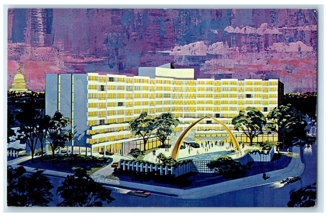 1964 International Inn Thomas Circle Building Visitors Washington DC Postcard