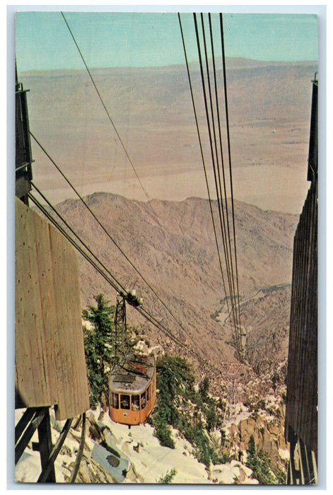 c1950's Aerial Tramway Cable Car Mountain Station Park Palm Springs CA Postcard