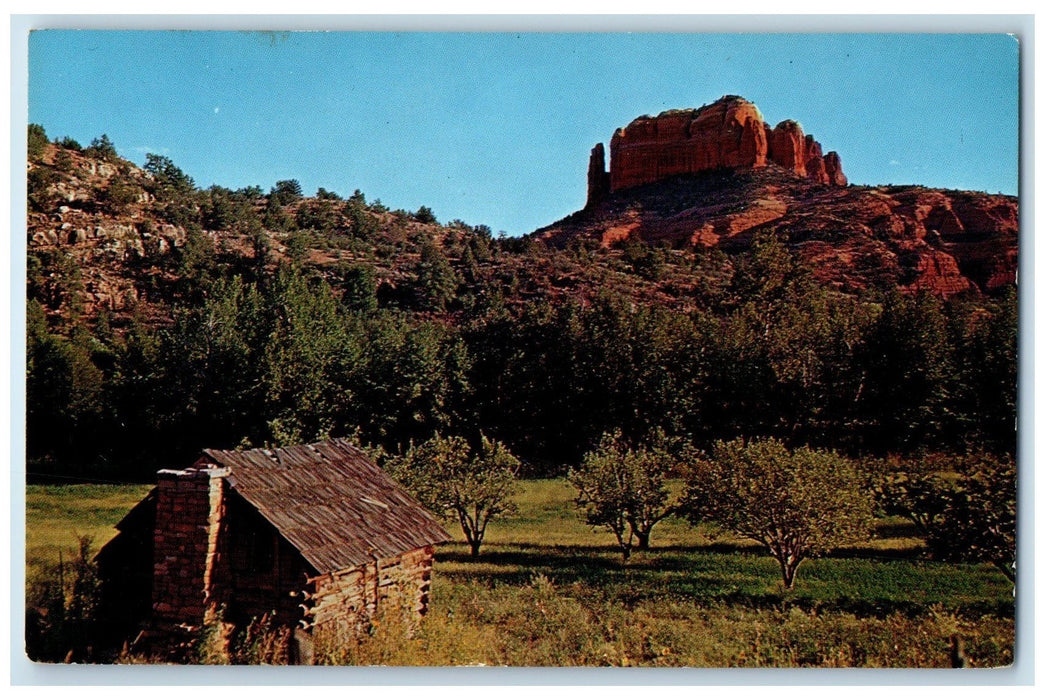 c1950 Courthouse Rock From Chavez Ranch  Oak Creek Canyon Arizona AZ Postcard