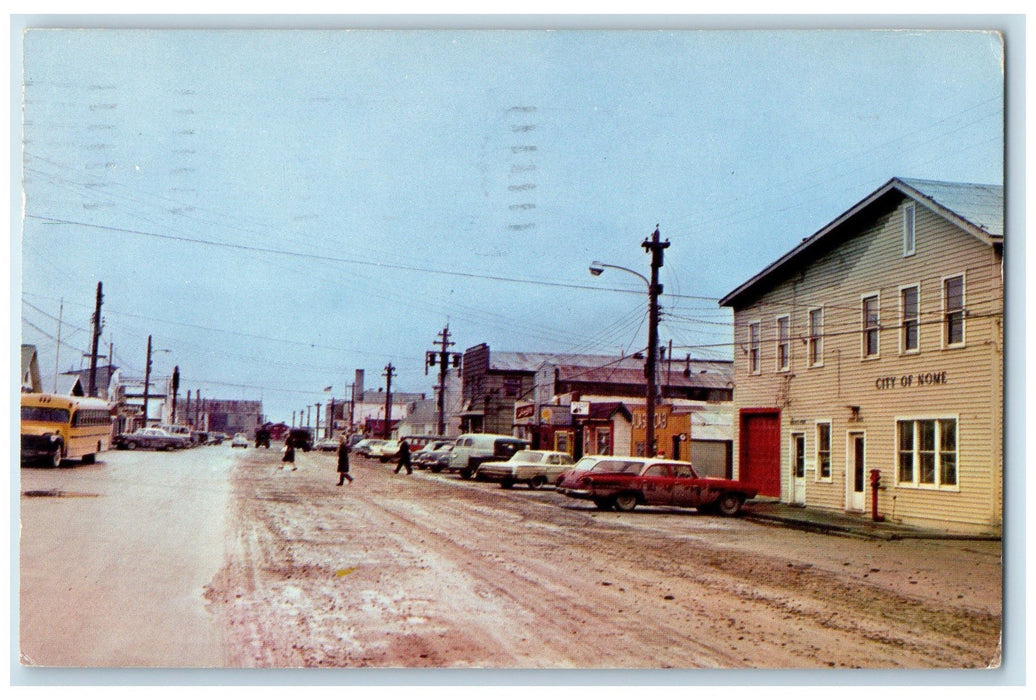 1966 Seward Peninsula Bering Sea Large Eskimo Population Nome Alaska AK Postcard