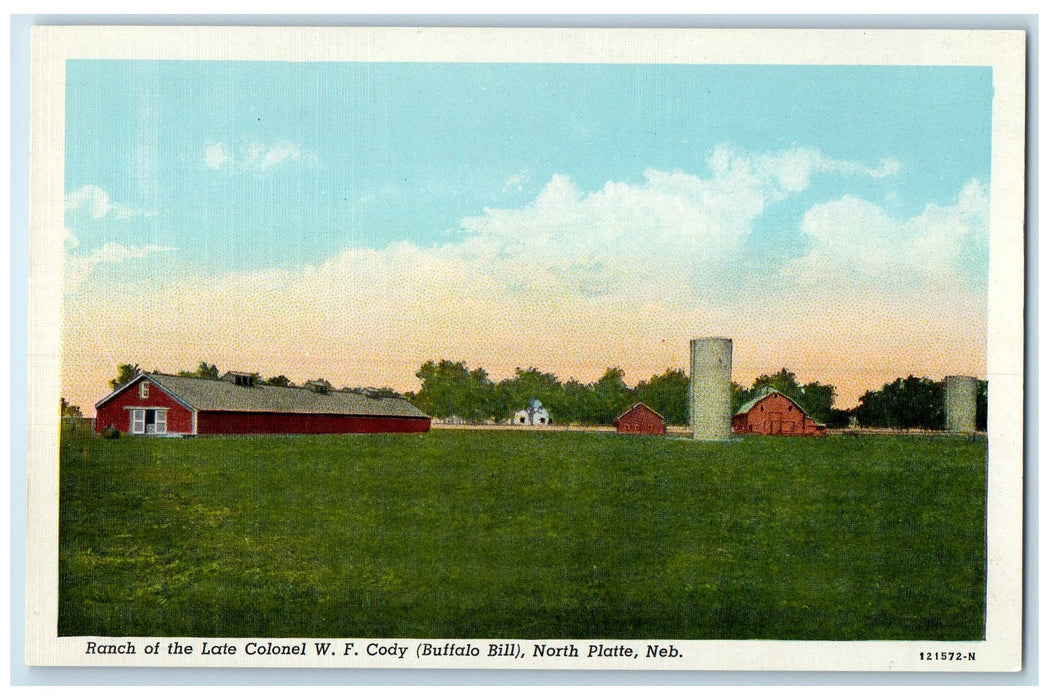 c1940s Ranch Of Late Col. WF Cody Buffalo Bill North Platt Nebraska NE Postcard
