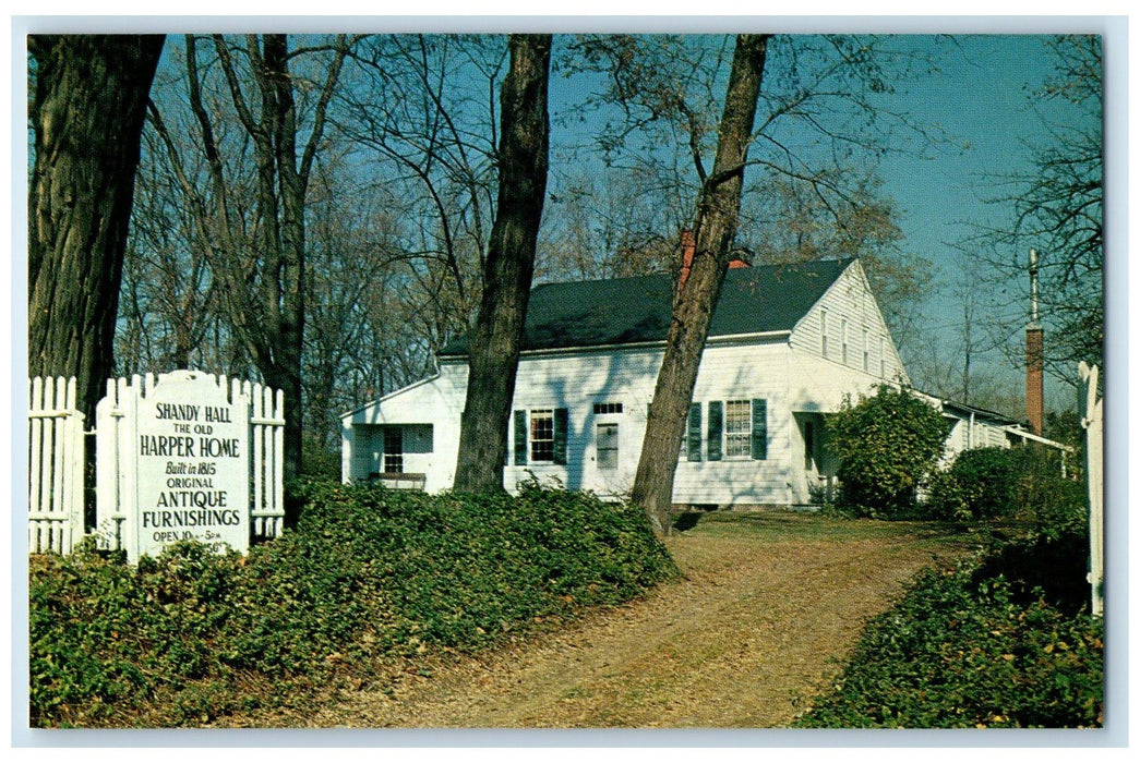 c1960's Shandy Hall Exterior Ashtabula County Ohio OH Unposted Trees Postcard