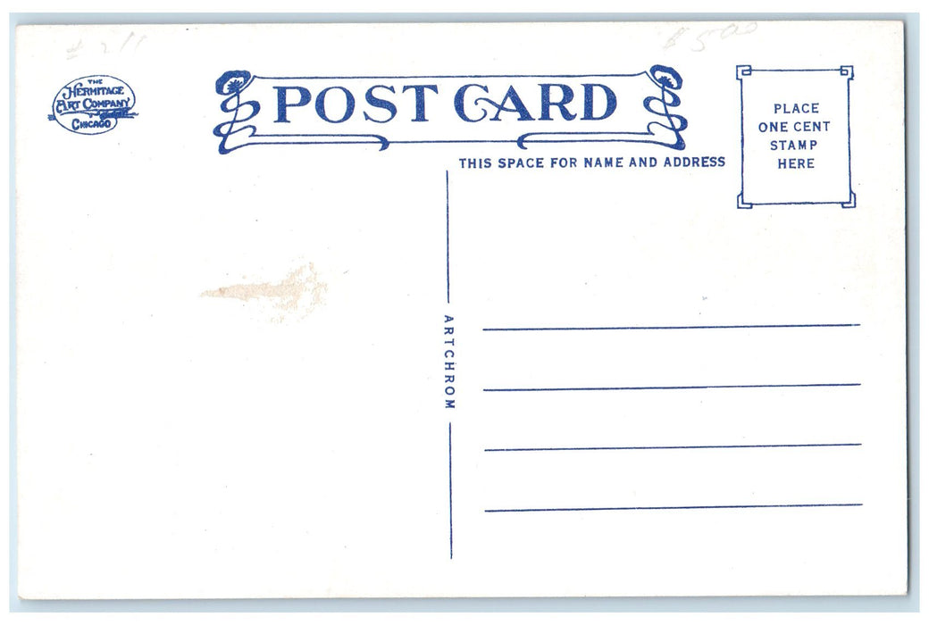 c1940s Stirideset Letnica 40th Anniversary Samostan Convent Sola School Postcard