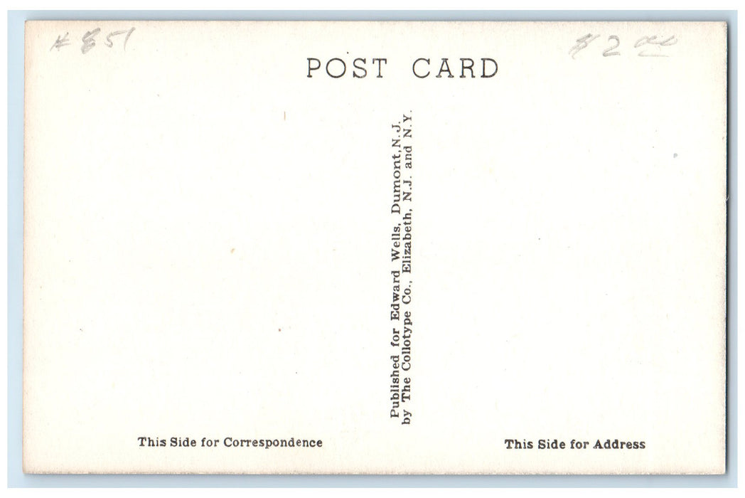 c1960s Richardson House Green Mountain Junior College Poultney VT Trees Postcard