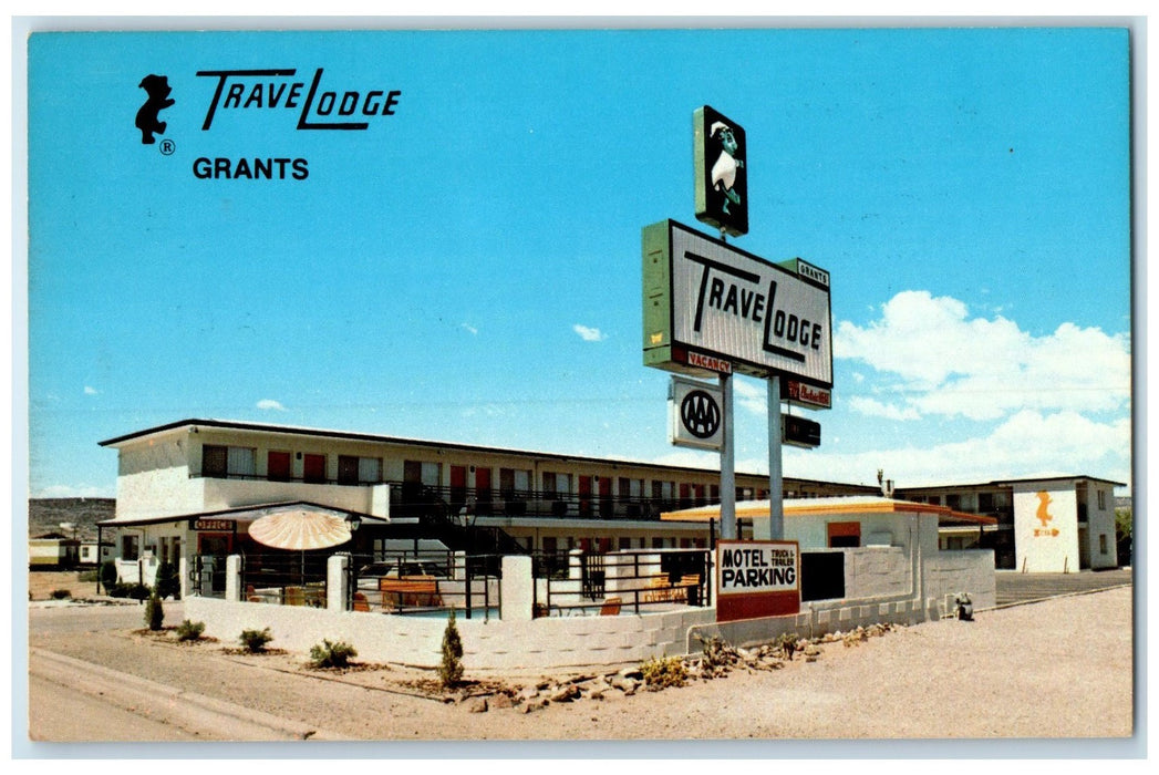 c1950's Travel Lodge Hotel Restaurant Cottages Grants New Mexico NM Postcard