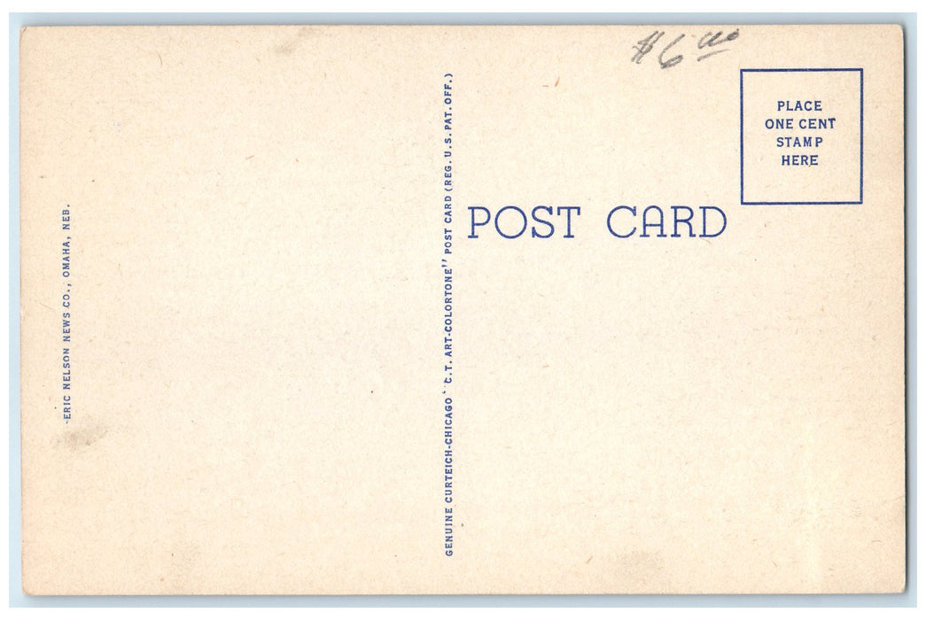 c1940s Municipal Airport And US Weather Bureau Omaha Nebraska NE Planes Postcard