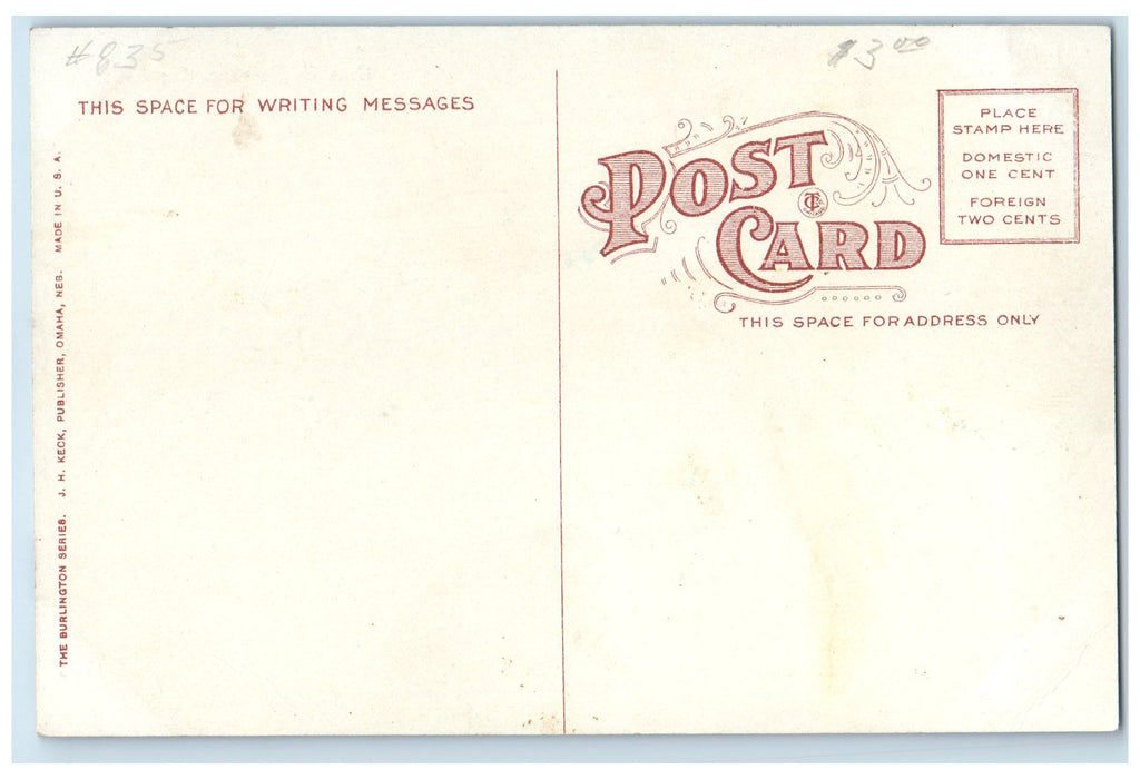 c1910's Brandeis Building Exterior Roadside Omaha Nebraska NE Unposted Postcard