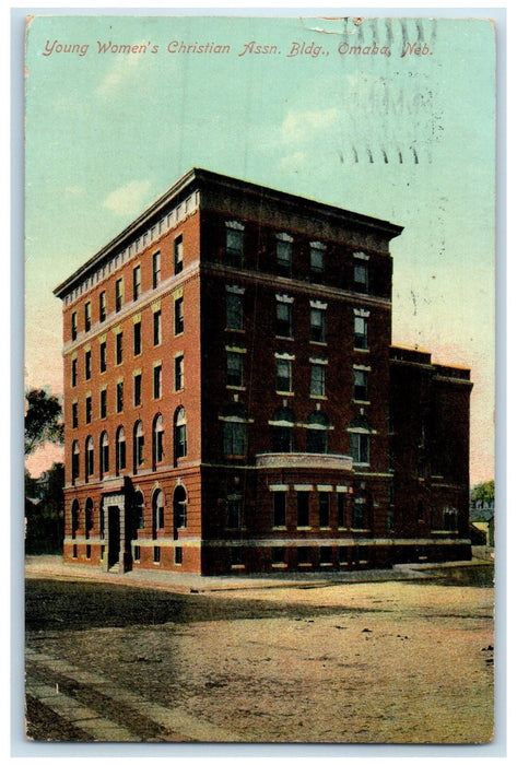 1909 Young Women's Christian Association Building Omaha Nebraska NE  Postcard