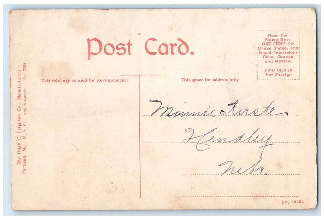 c1910s Bird's Eye View Of Omaha Houses & Buildings Nebraska NE Unposted Postcard