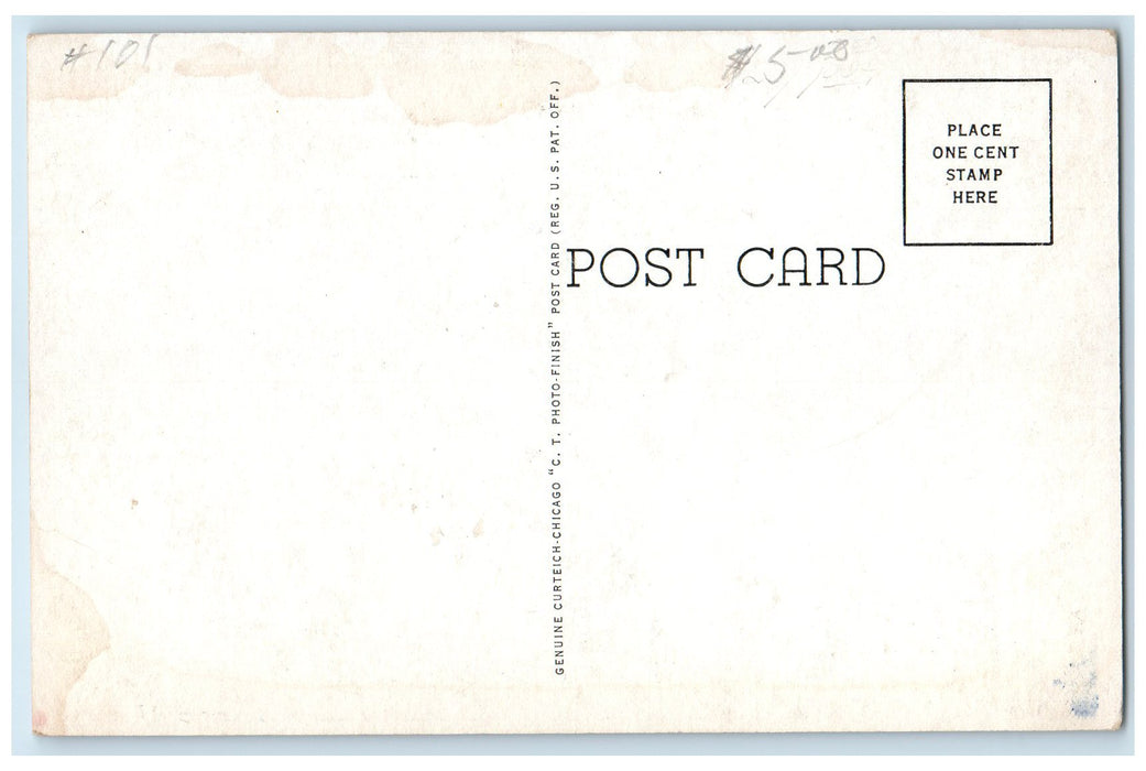 c1920's City Auditorium Exterior Roadside Sidney Nebraska NE Unposted Postcard