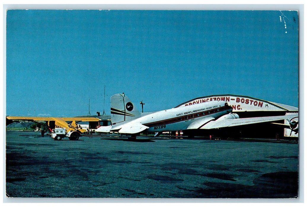 c1950's Provincetown Boston Airline Airport Cape Cod Massachusetts MA Postcard