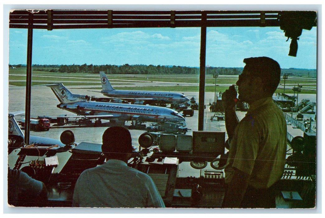 c1950's Greater Cincinnati Airport From Control Tower Kentucky Ohio OH Postcard
