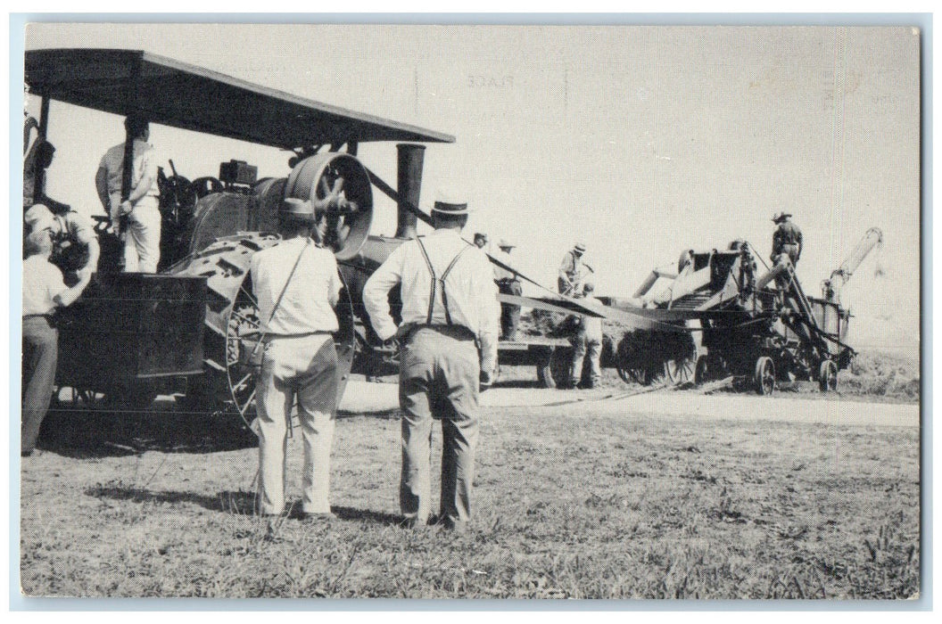 c1950 Threshermen's Reunion Pontiac Equipment Farm Festival Illinois IL Postcard