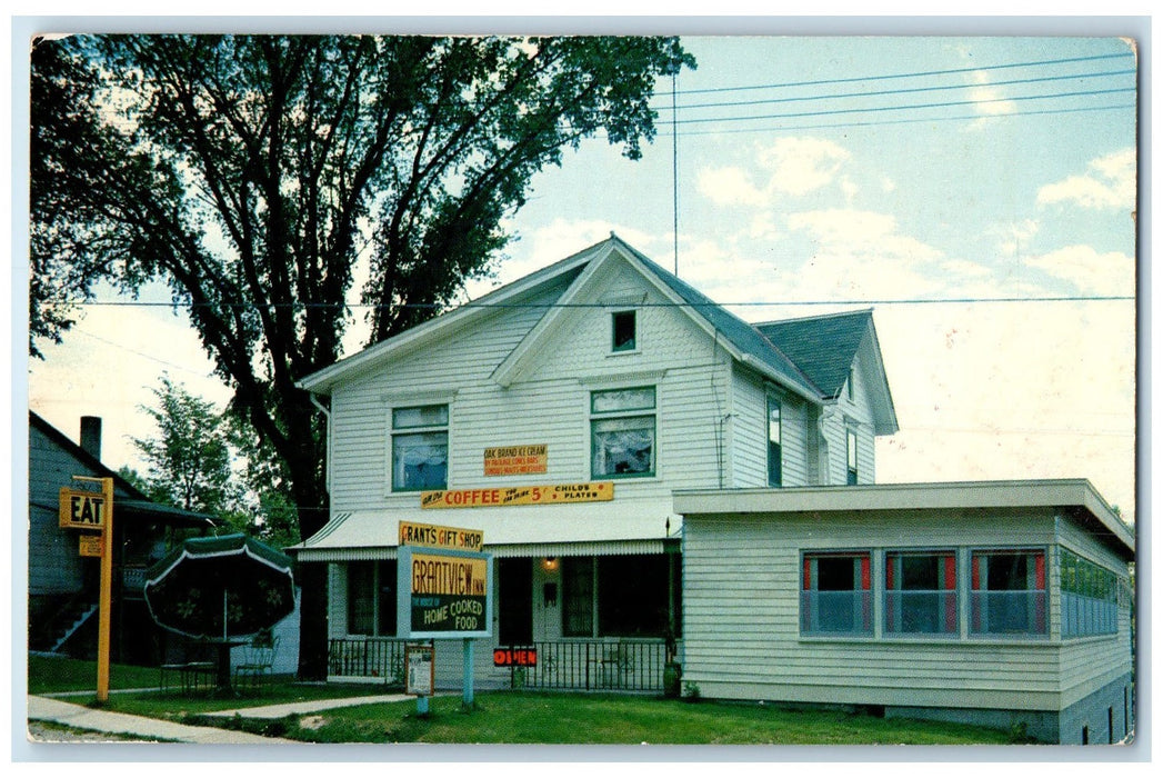 c1950's All The Coffee You Can Drink Grantview Inn Galena Illinois IL Postcard
