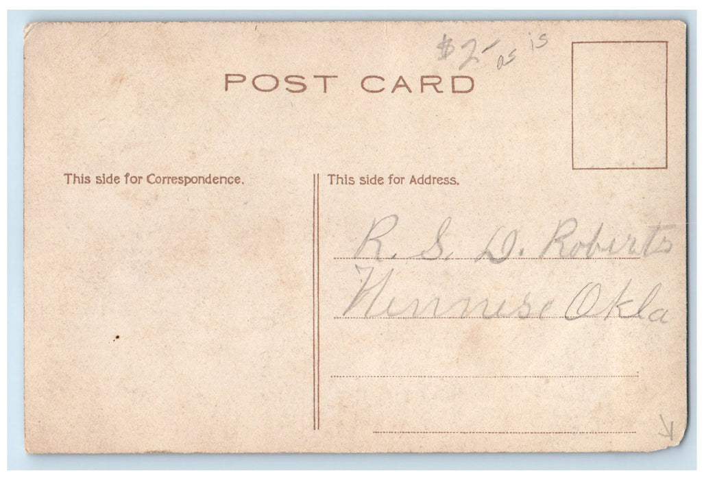 c1950 Hillsboro Hotel Building Restaurant Stairs Hillsboro Illinois IL Postcard