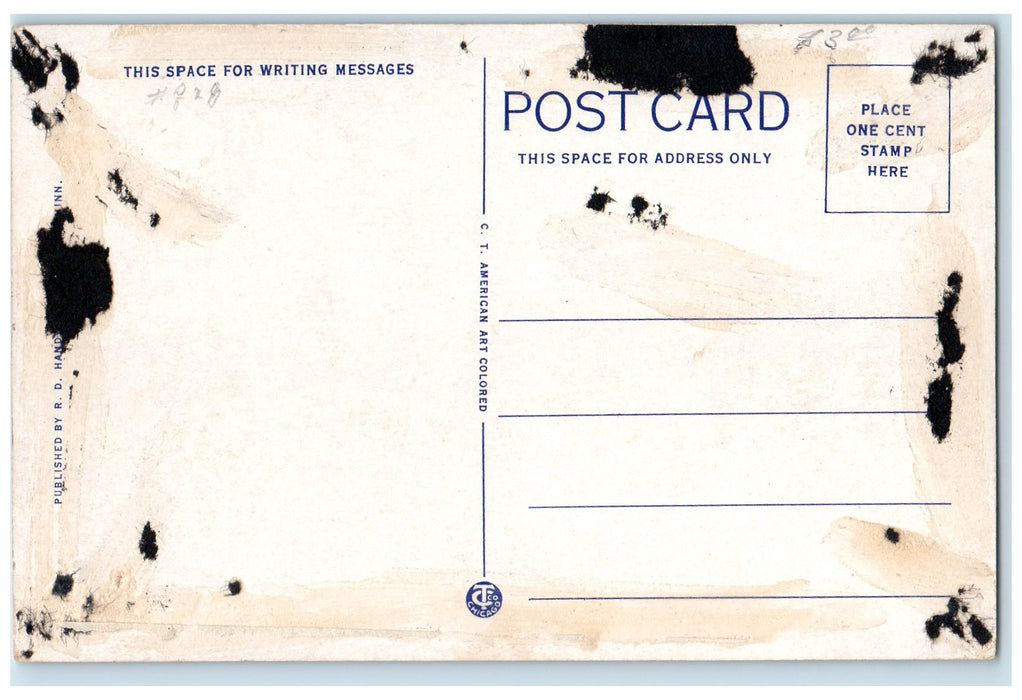 c1940s Ore Boat Leaving Duluth Superior Harbor Duluth Minnesota MN Ship Postcard