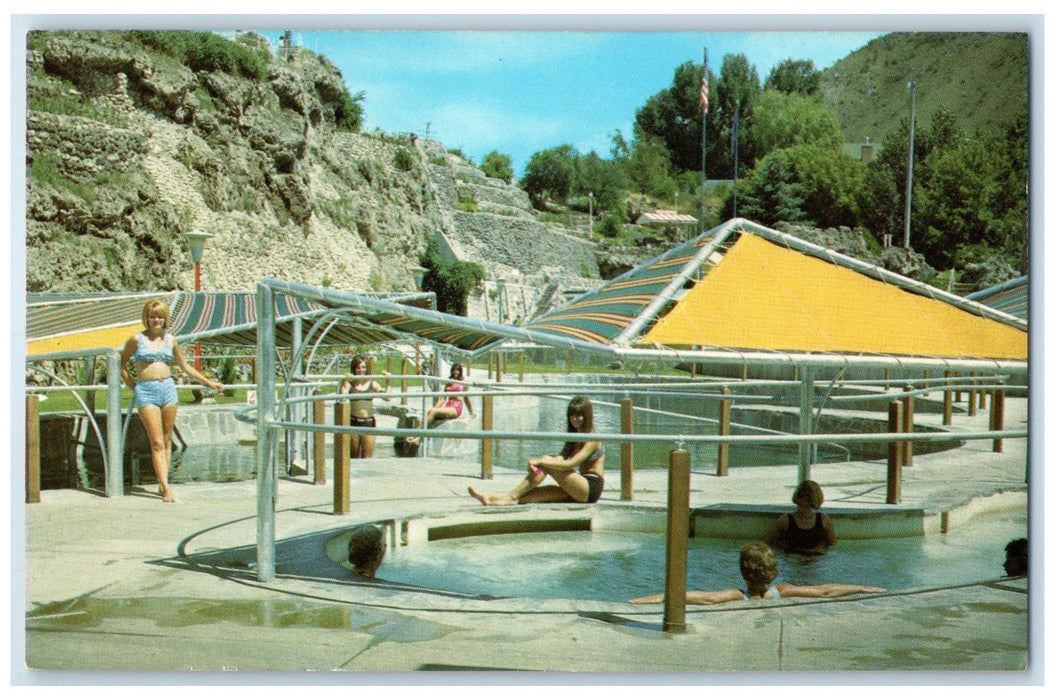 c1960's Mineral Baths With Swirlbath Lava Hot Springs Idaho IN Unposted Postcard