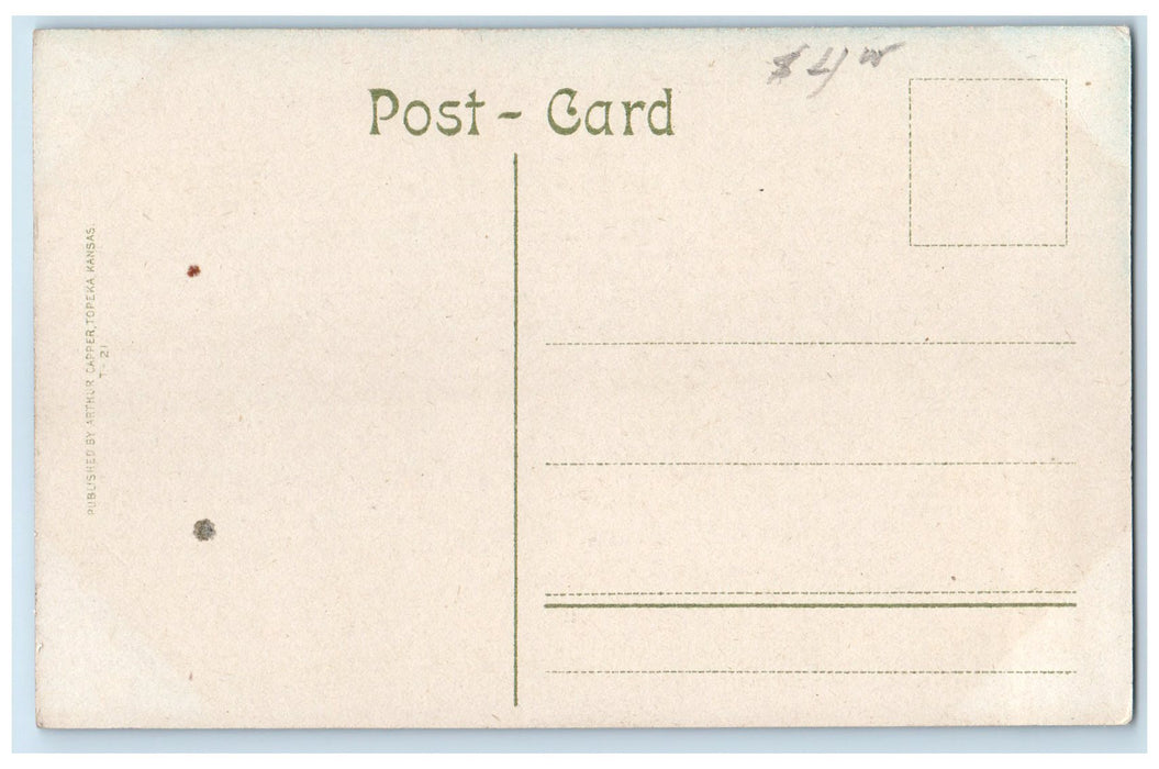 c1910s Christ's Hospital Exterior Roadside Topeka Kansas KS Unposted Postcard