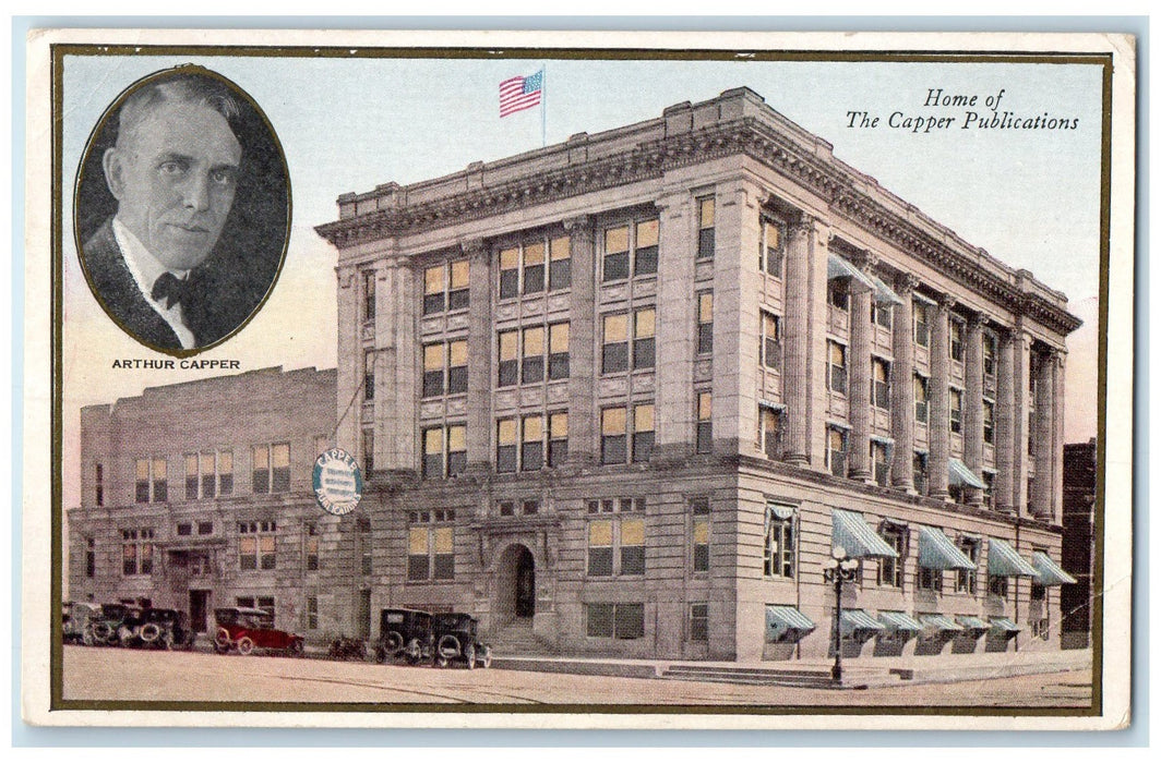 c1940's Home Of Capper Publications Topeka Kansas KS Unposted Portrait Postcard
