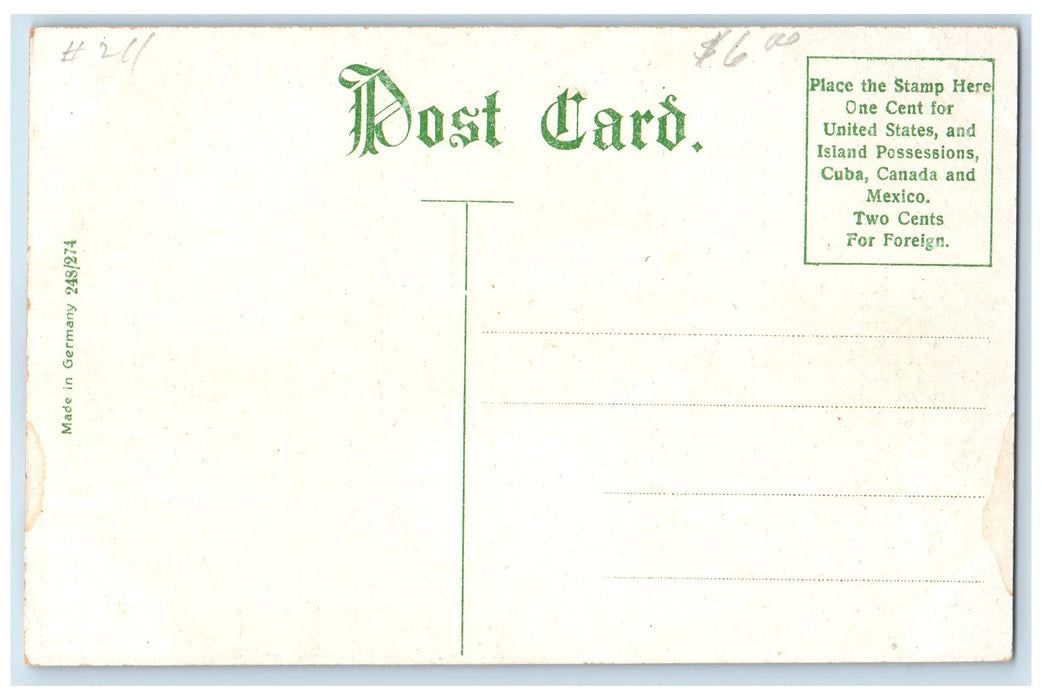 c1910's General Offices Sante Fr. Railroad Exterior Salinas Kansas KS Postcard