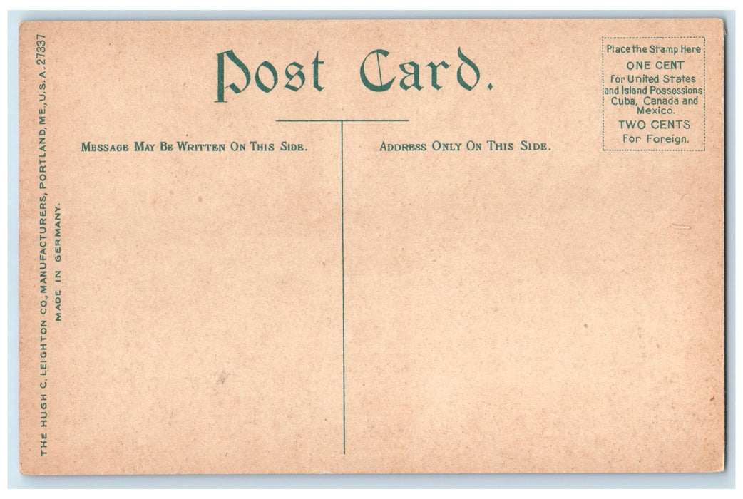 c1950's General View From South Side Sailboat View Owls Head Maine ME Postcard