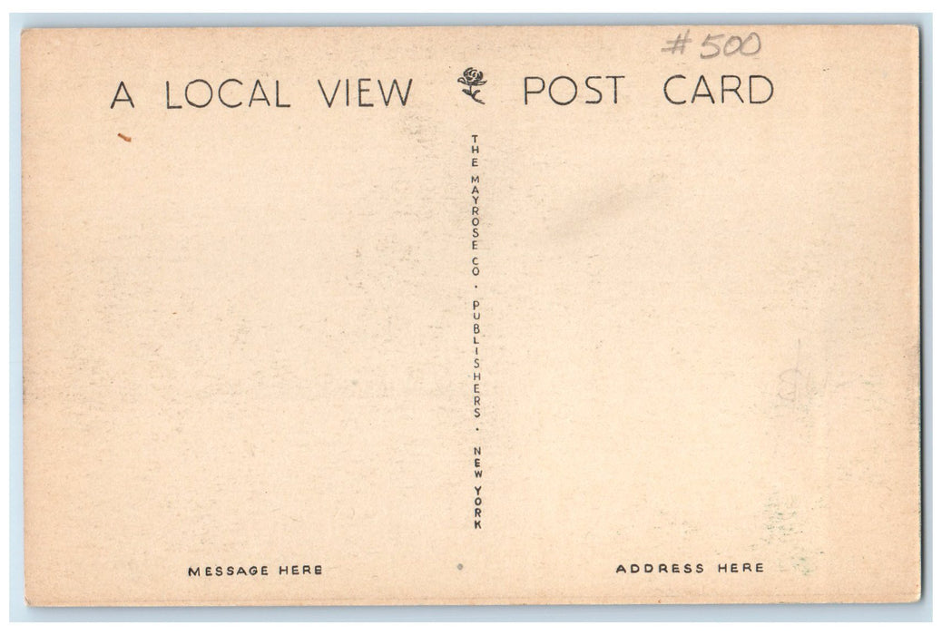 c1950's Library Washington College Building Chestertown Maryland MD Postcard