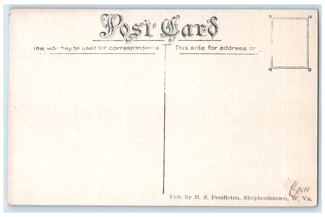 c1920's The Horseshoe Bend Potomac River Shepherdstown West VA Unposted Postcard