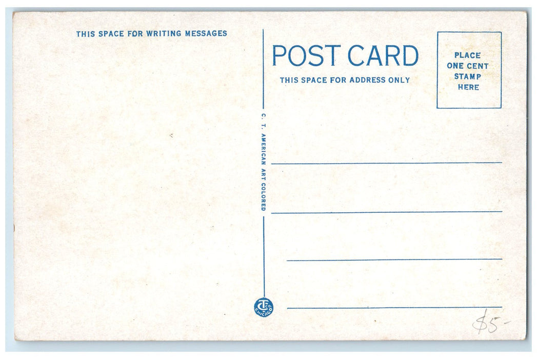 c1940's Lincoln Bridge Platt National Park Sulphur Oklahoma OK Unposted Postcard