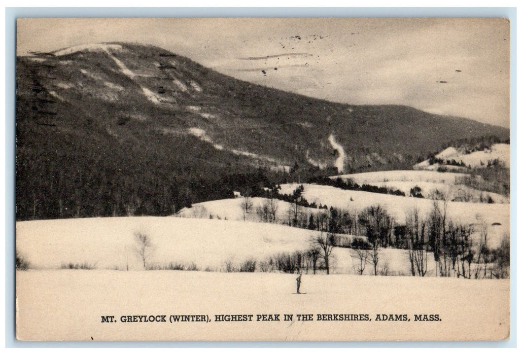 1940 Mt. Greylock Highest Peak In The Berkshire Adams Massachusetts MA Postcard