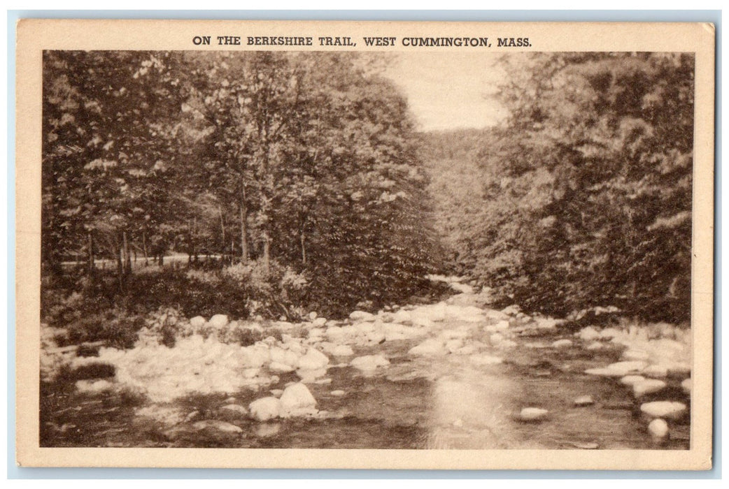 c1940s On The Berkshire Trail West Cummington Massachusetts MA Unposted Postcard