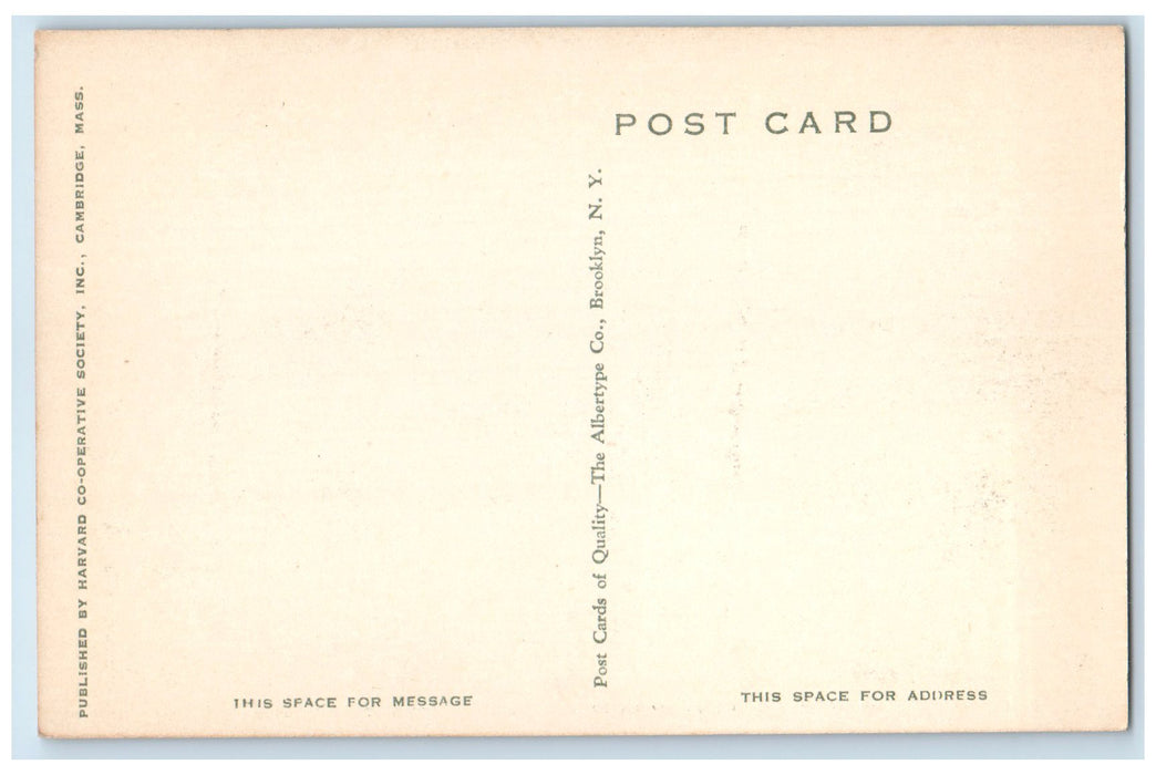 c1940's Hemenway Gymnasium Radcliff College Cambridge MA Unposted Trees Postcard