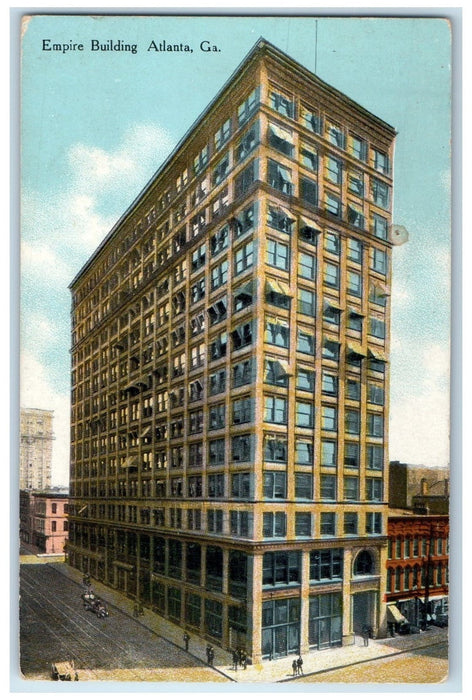 c1920's Empire Building Exterior Roadside Atlanta Georgia GA Unposted Postcard