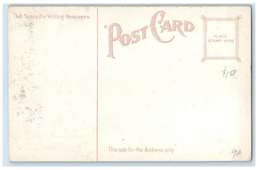 c1910's Atlanta At Night Buildings And Cars Atlanta Georgia GA Unposted Postcard