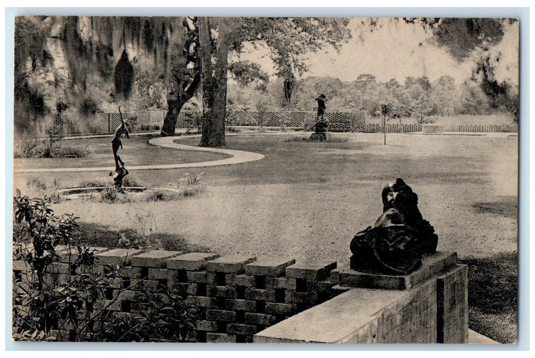 1932 West Wing Brookgreen Gardens Murrells Inlet South Carolina SC Tree Postcard