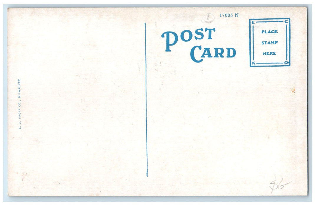 c1940's City Hall And Fire Department Mt. Carmel Illinois IL Unposted Postcard