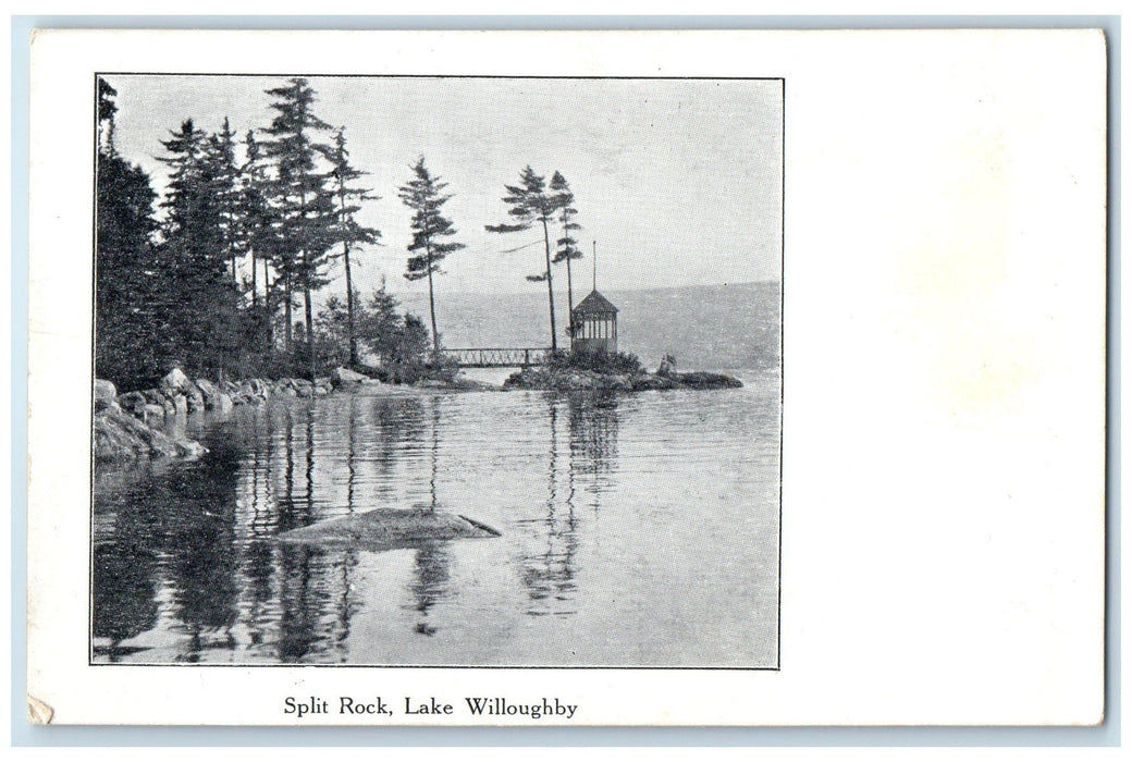 c1940's Split Rock Lake Willoughby Orleans County Vermont VT Unposted Postcard