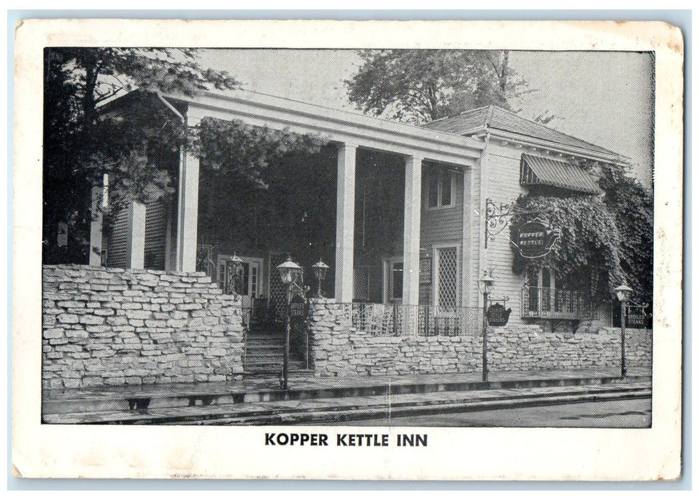 c1940's The Kopper Kettle Exterior Roadside Morristown Indiana IN Trees Postcard