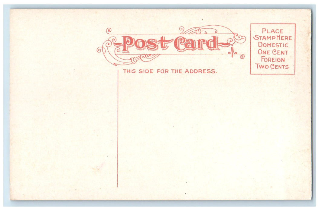 c1910s Government Building Exterior Roadside Wabash Indiana IN Unposted Postcard