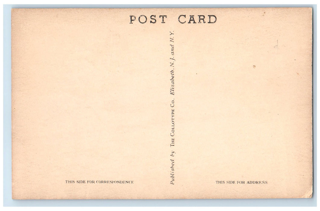 c1950's Aerial View School & Town Hall Building Hamburg Connecticut CT Postcard