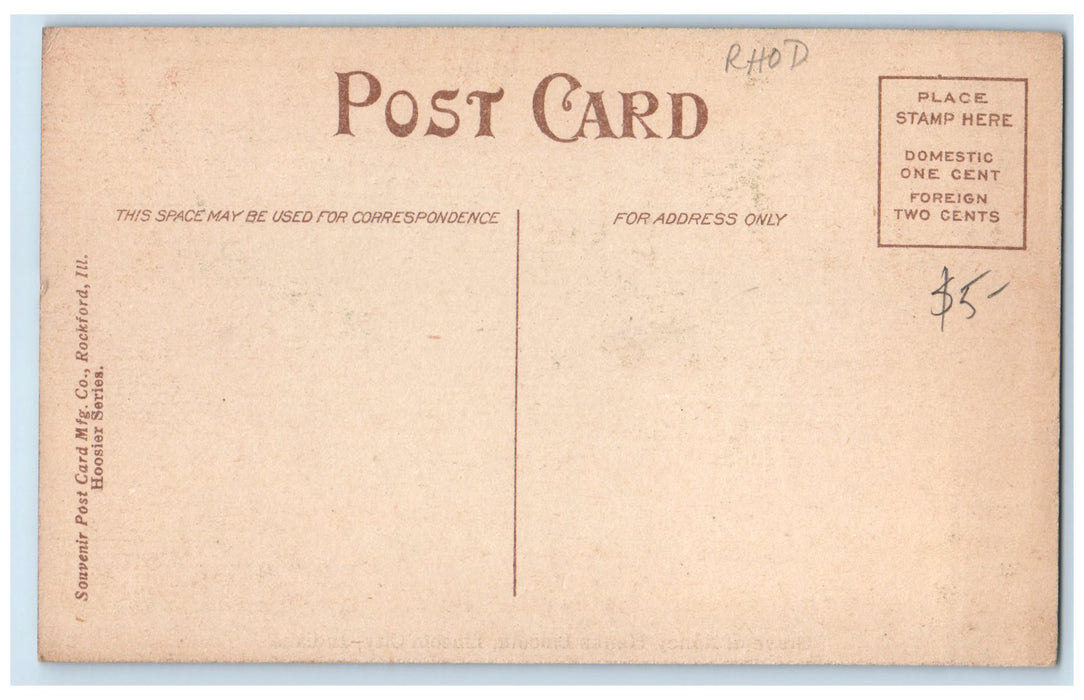 c1910s Grave Of Nancy Hanks Lincoln View Lincoln City Indiana IN Posted Postcard