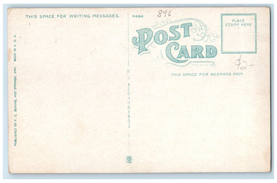 c1910s North End Central Avenue Spring Hot Springs Arkansas AR Unposted Postcard