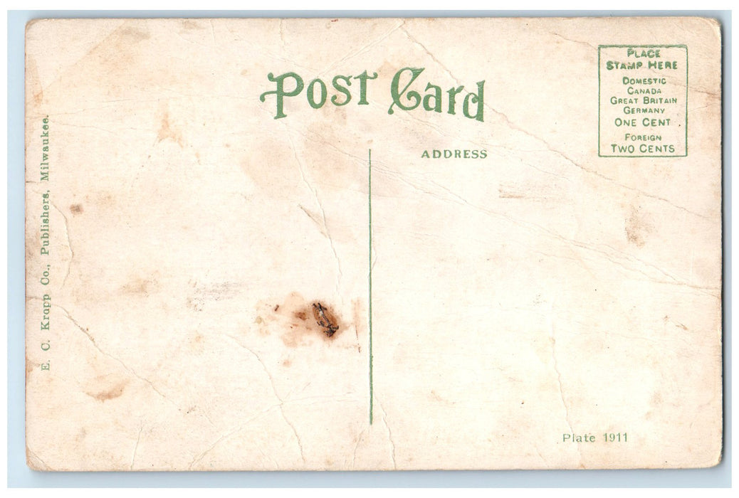 c1910's Ferry Landing At Starved Rock State Park Ottawa Illinois IL Postcard
