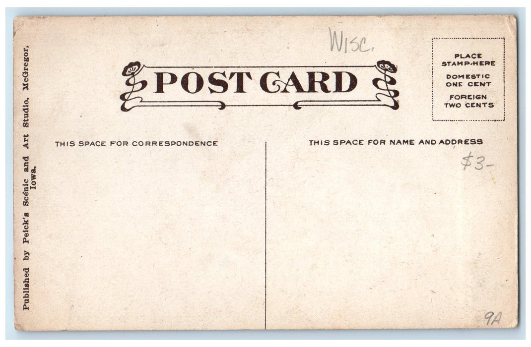 c1950's House At The Foot Train Railroad Castle Rock On Mississippi MS Postcard