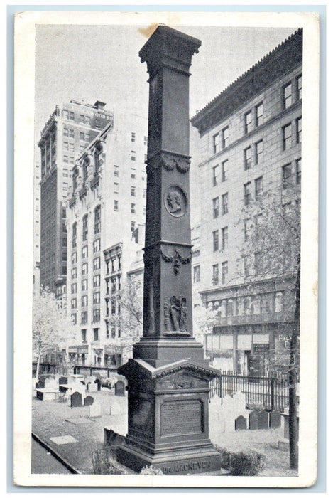 c1920 Saint Pauls Chapel Trinity Parish Tower New York City NY Unposted Postcard