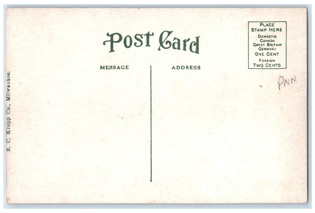 c1920's John Brown's Park Us Flag Ground View Humboldt Iowa IA Unposted Postcard