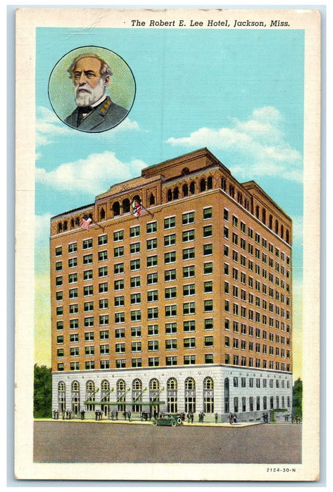 c1920 The Robert E. Lee Hotel Restaurant Building Jackson Missouri MS Postcard